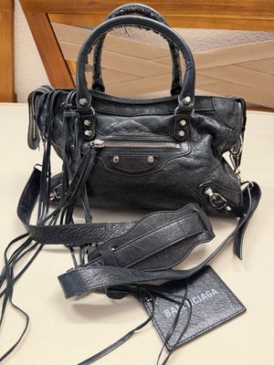 Balenciaga City Classic Mini Sling Crossbody in Black