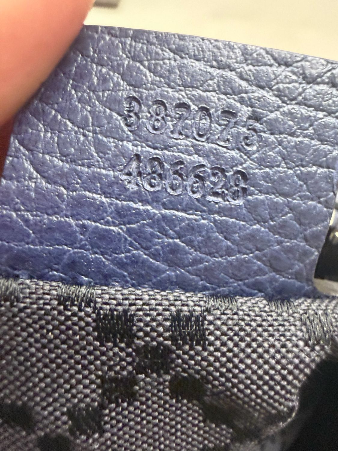 Gucci Pebbled Leather Cosmopolis Clutch Pouch