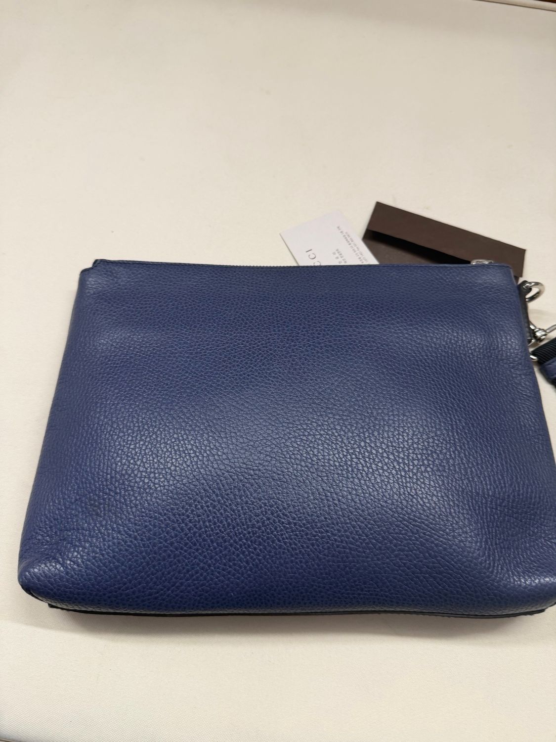 Gucci Pebbled Leather Cosmopolis Clutch Pouch