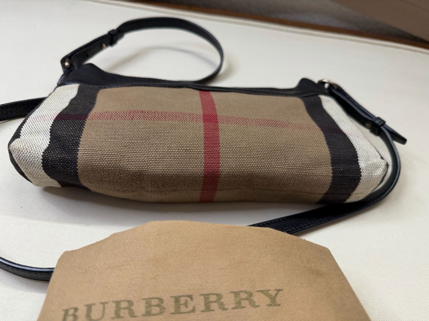 Burberry House Check Farley Messenger Sling Crossbody