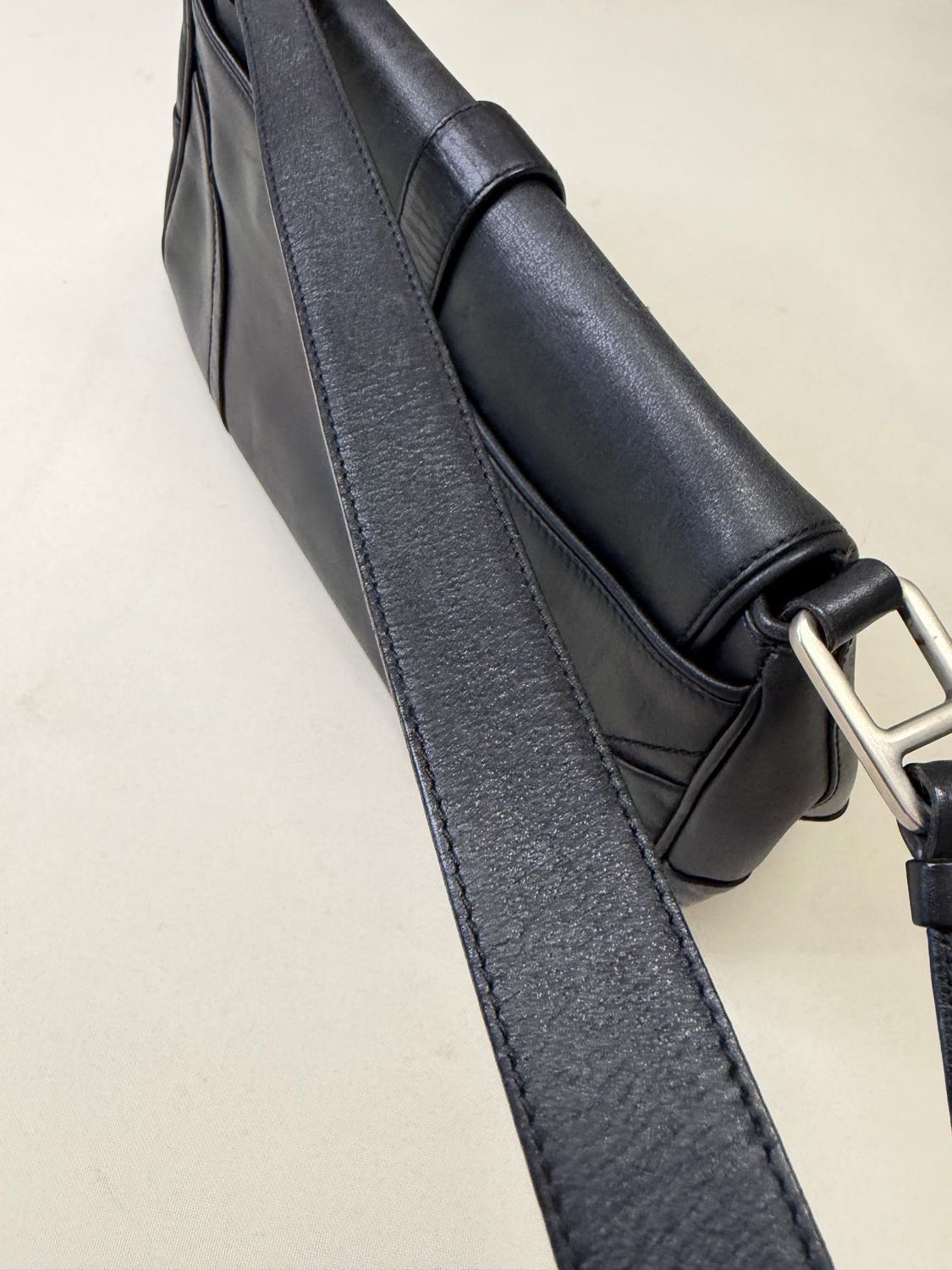 Prada Hobo Leather Shoulder Bag