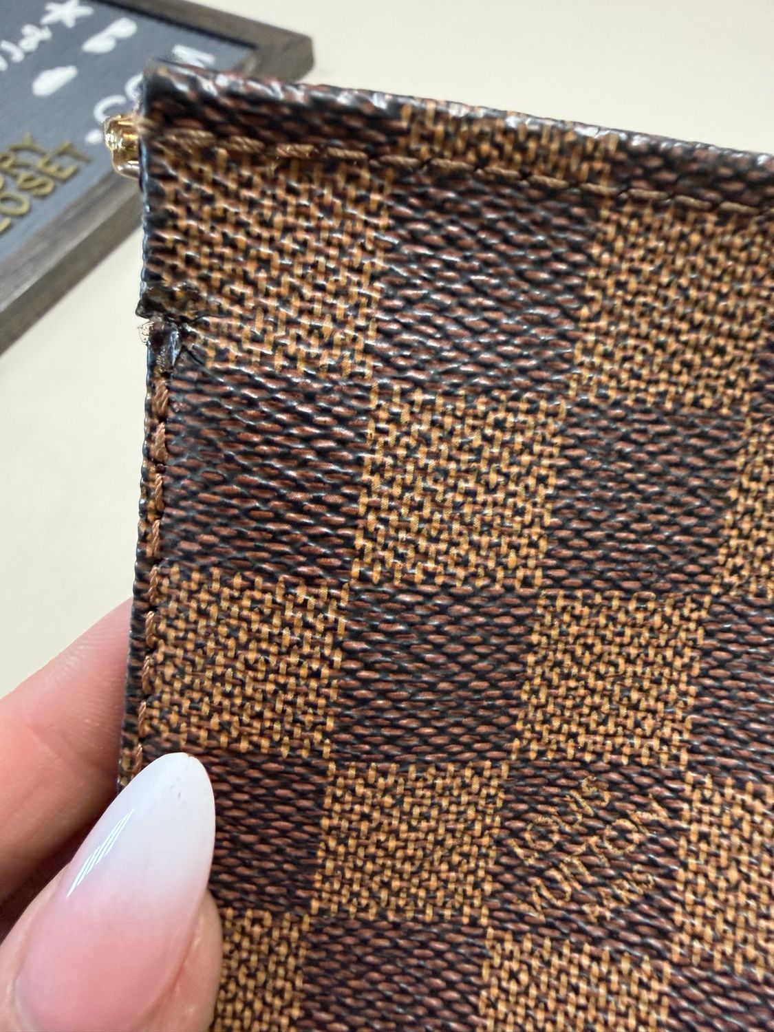 Louis Vuitton Damier Ebene Toiletry 26 Zipper Pouch