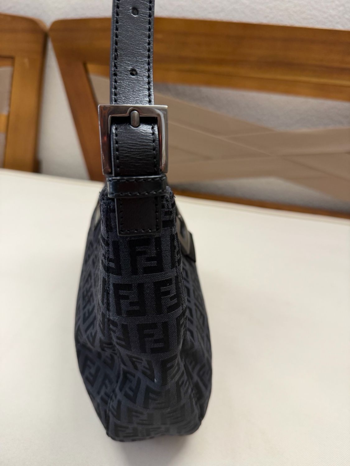 Fendi Zucca Mama Baguette Hobo Shoulder