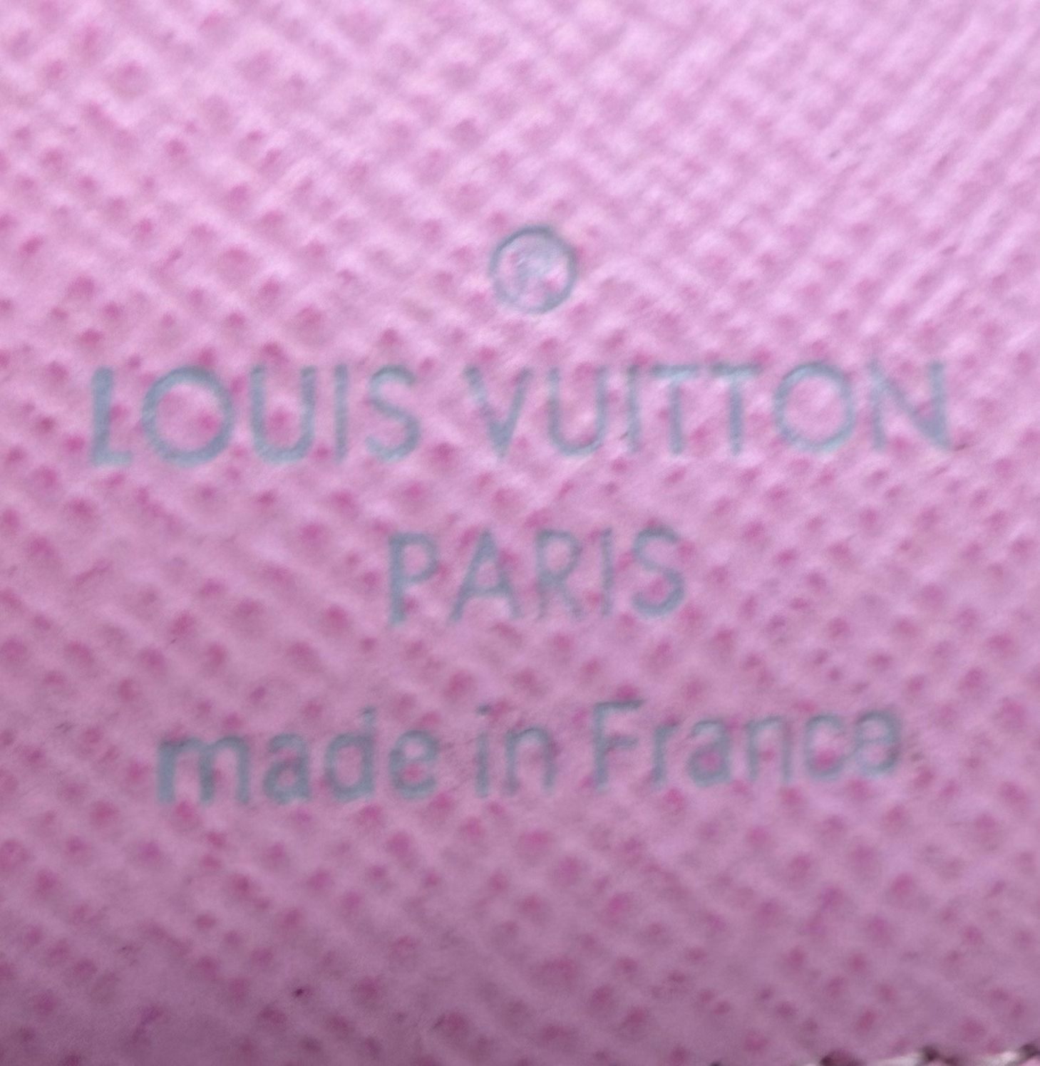 Louis Vuitton Monogram Eugenie Multicolor Wallet White Litchi