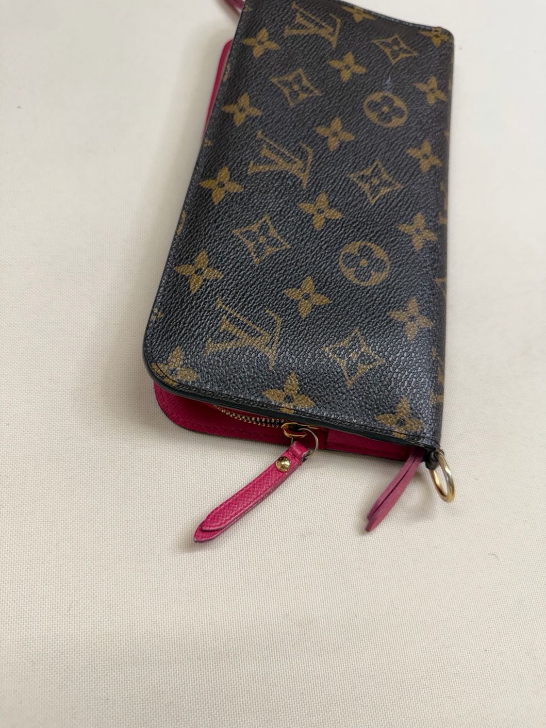 Louis Vuitton Monogram Insolite Double Snap Wallet In Pink