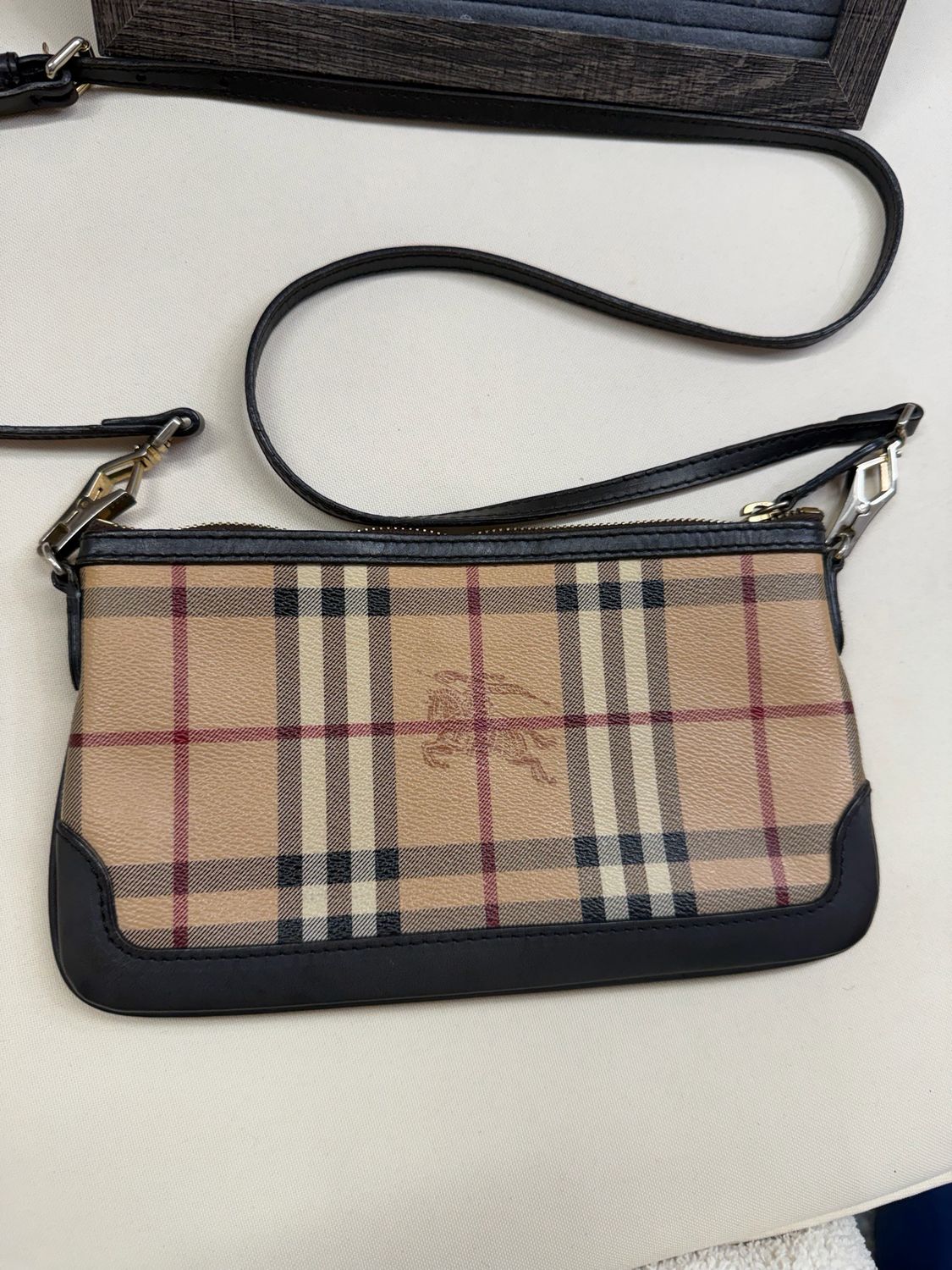 Burberry Haymarket Check Peyton Crossbody Sling