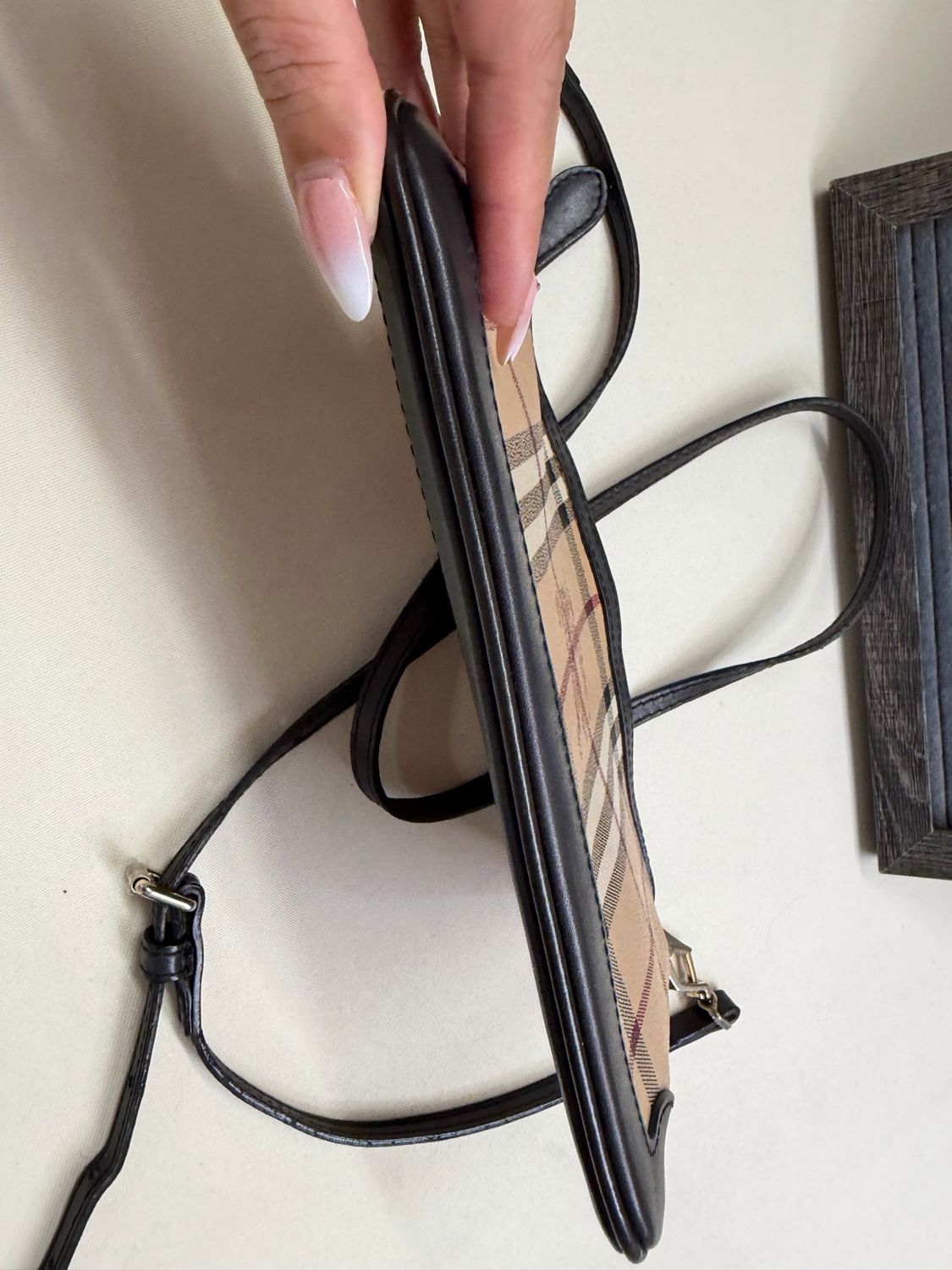 Burberry Haymarket Check Peyton Crossbody Sling