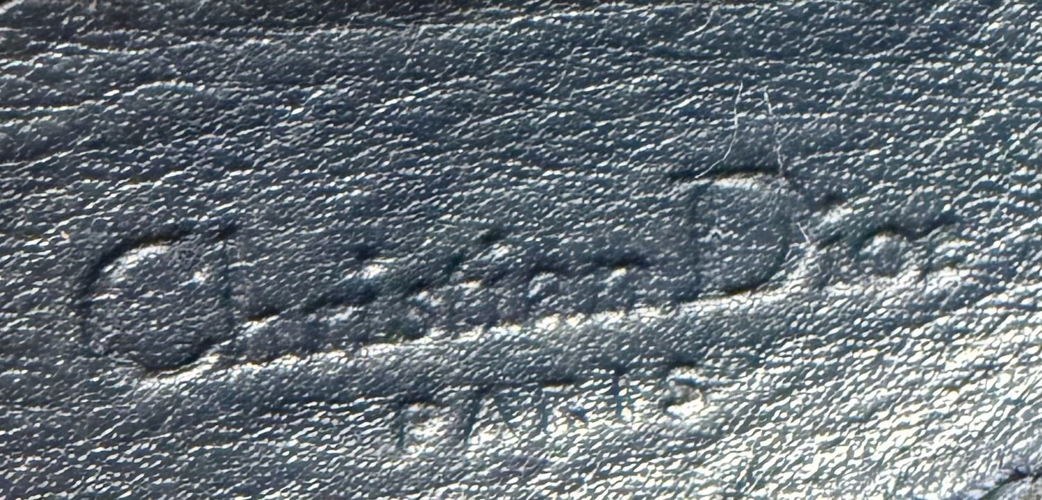 Christian Dior Oblique Saddle Mini Hobo Shoulder in Navy Blue