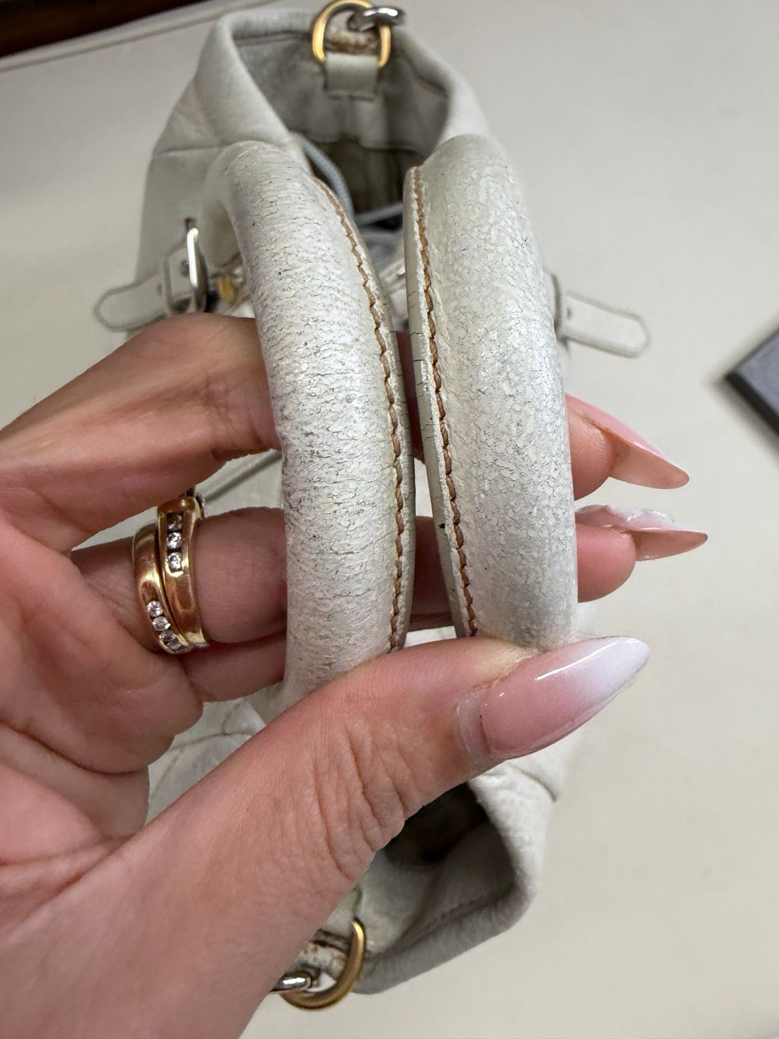 Prada Vitello Shine Convertible Zippers Crossbody Sling