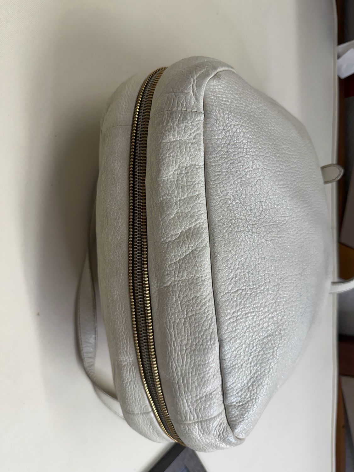 Prada Vitello Shine Convertible Zippers Crossbody Sling