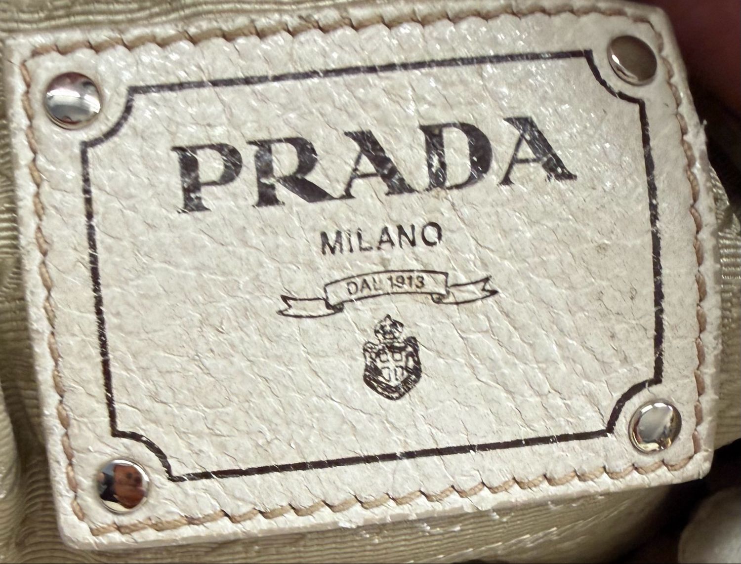 Prada Vitello Shine Convertible Zippers Crossbody Sling