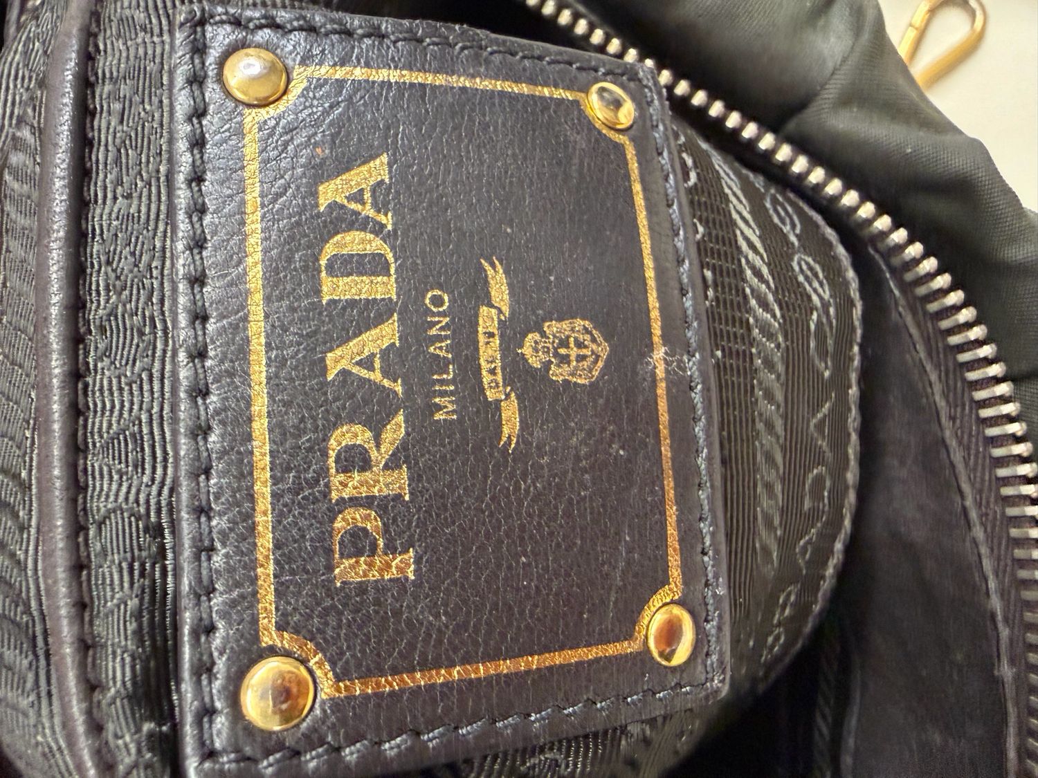 Prada Nylon Tessuto Convertible Gaufre Crossbody Sling