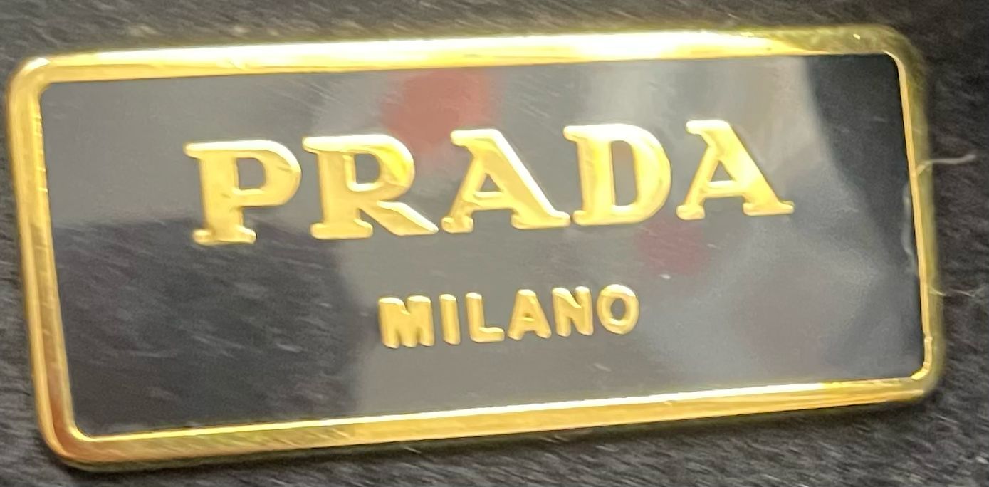 Prada Canapa Broccato Tote Top Handle in Large