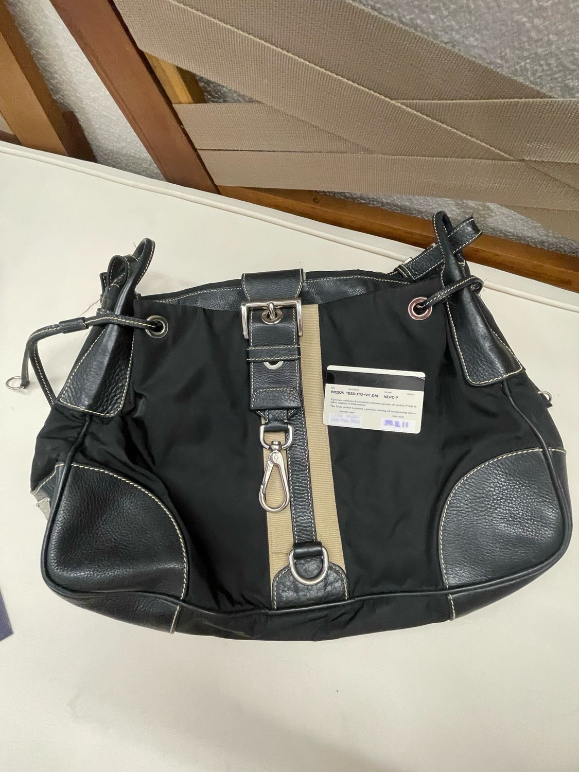 Prada Nylon Tessuto Hobo Shoulder Bag