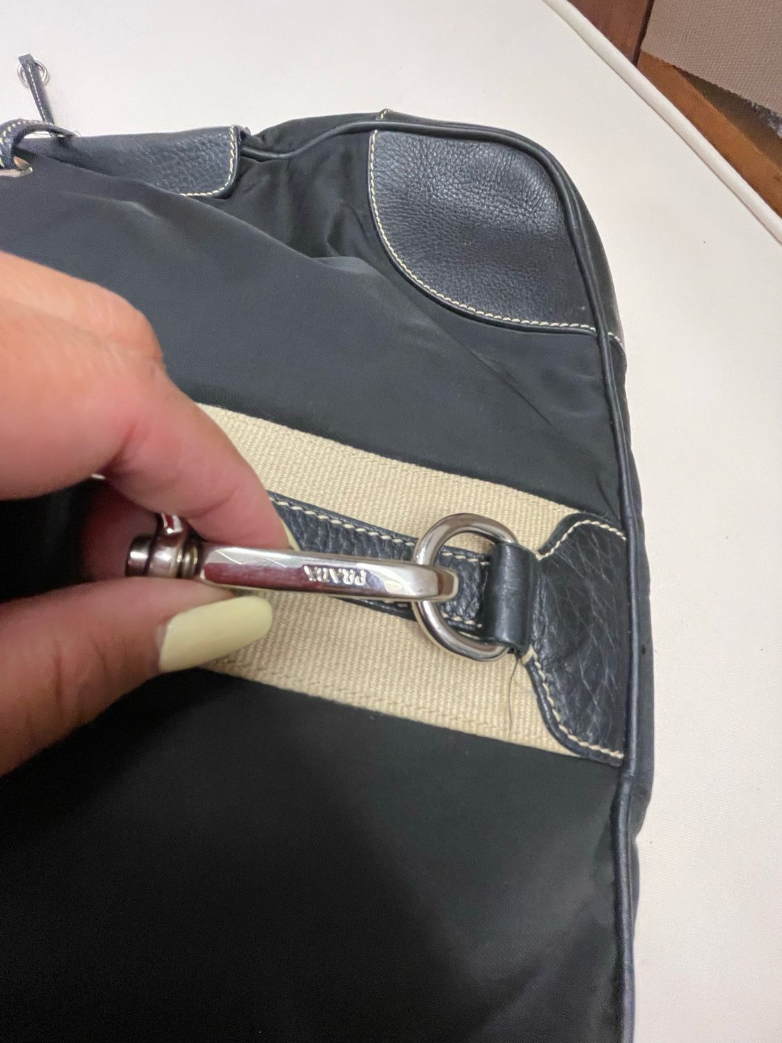 Prada Nylon Tessuto Hobo Shoulder Bag