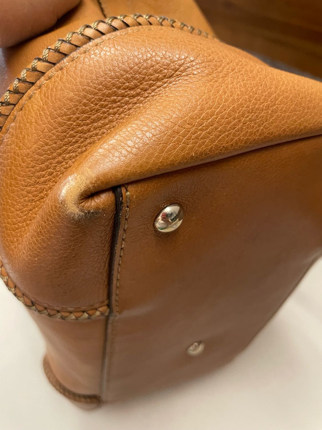 Gucci Marrakech Top Handle Leather in Brown