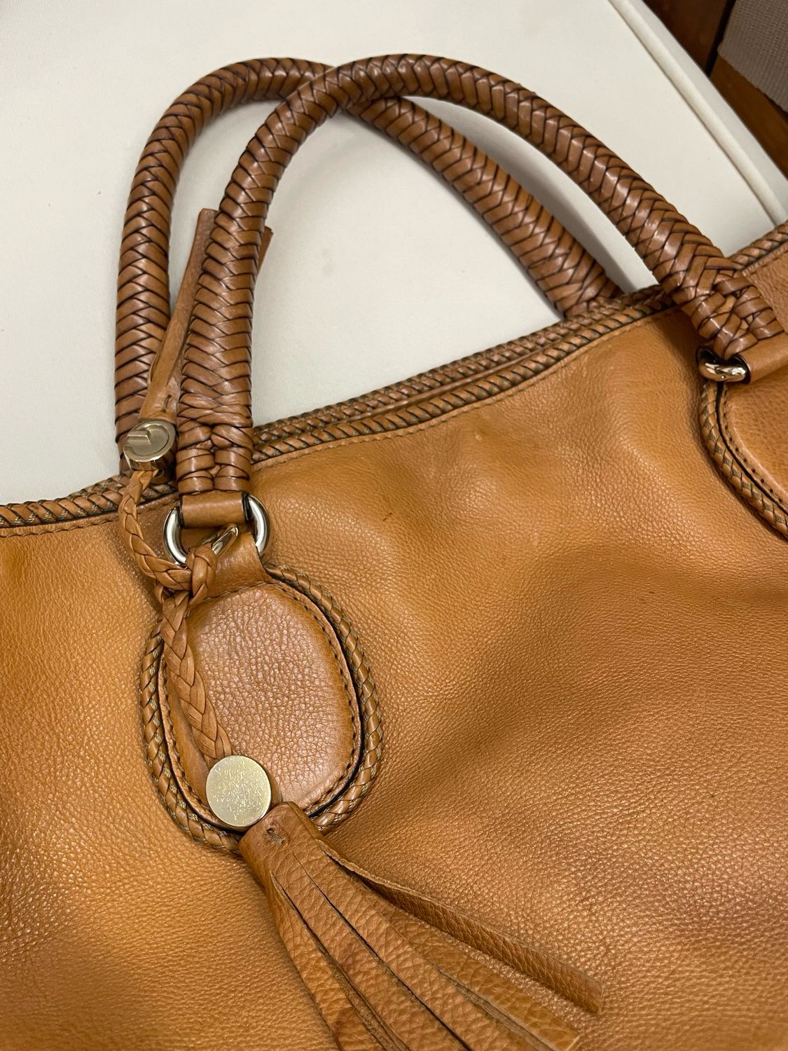 Gucci Marrakech Top Handle Leather in Brown