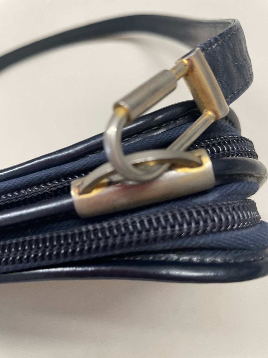 Christian Dior Oblique Trotter Canvas in Navy Blue