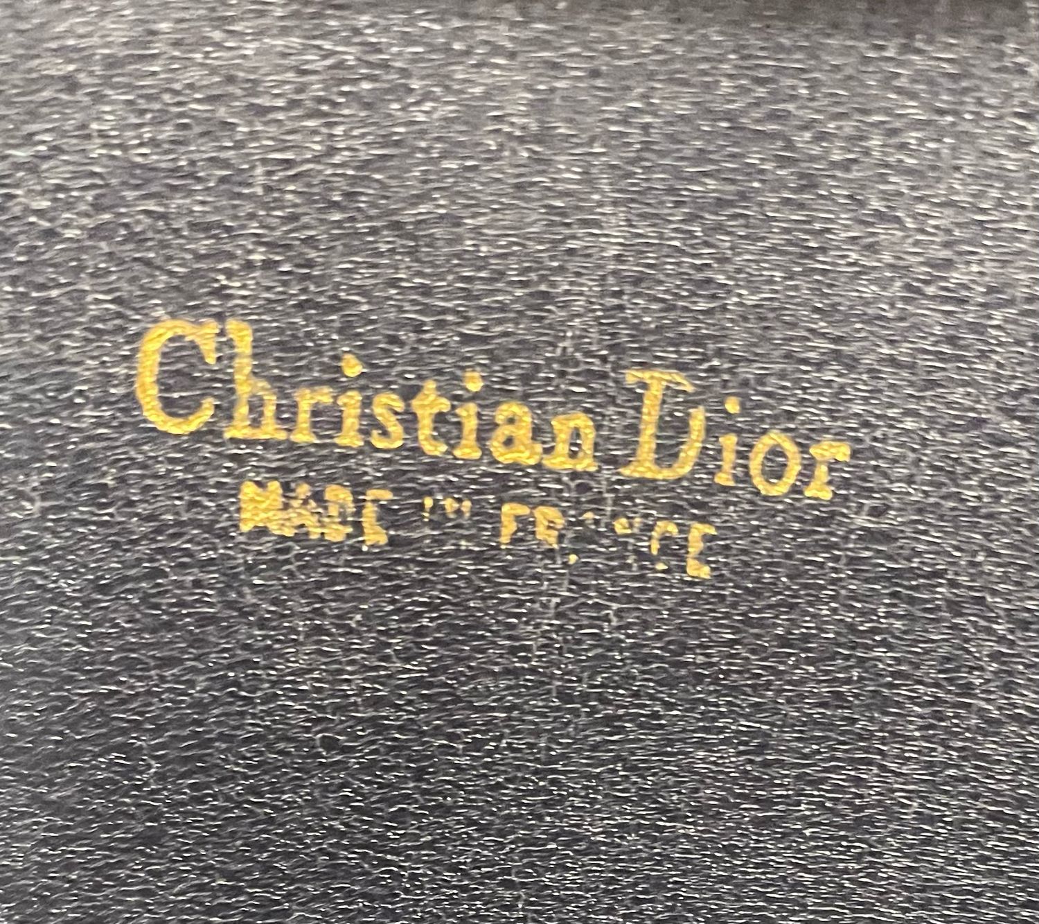 Christian Dior Oblique Trotter Canvas in Navy Blue