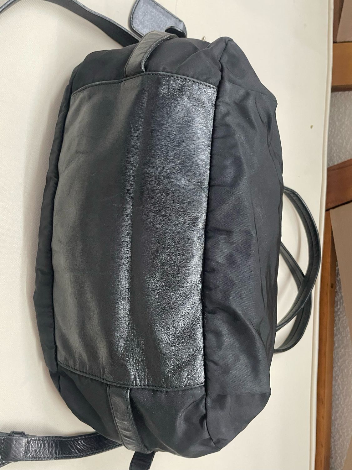 Prada Nylon Tessuto Convertible Crossbody in Black