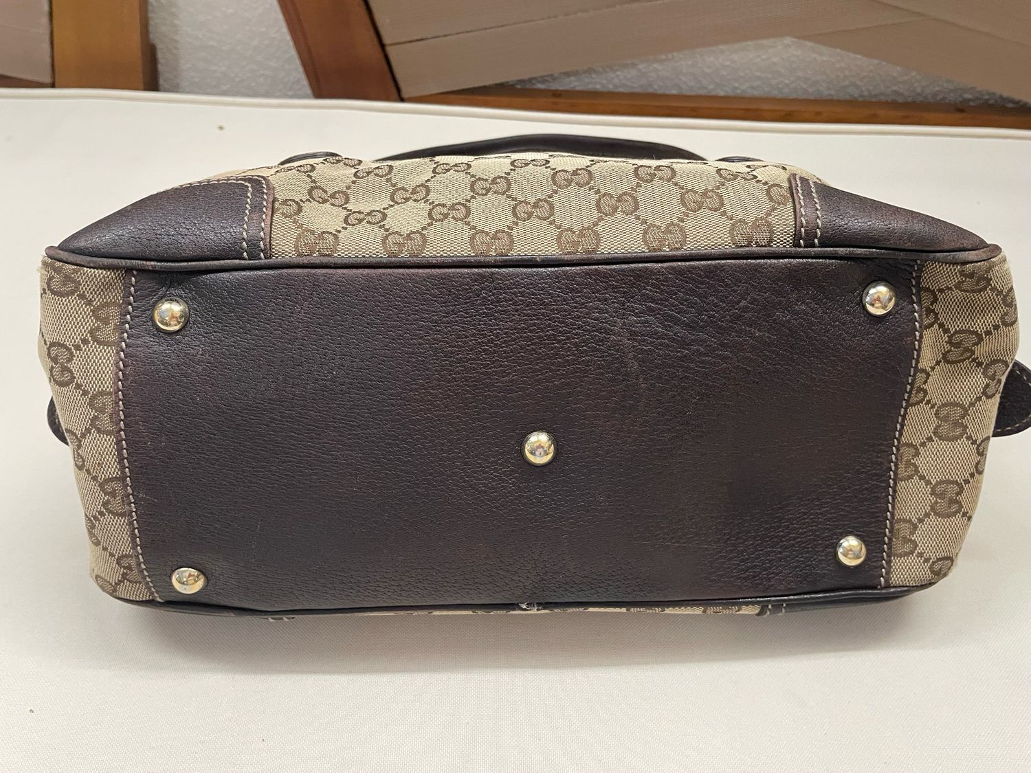 Gucci Princy Web Bowler Boston Tote Shoulder 