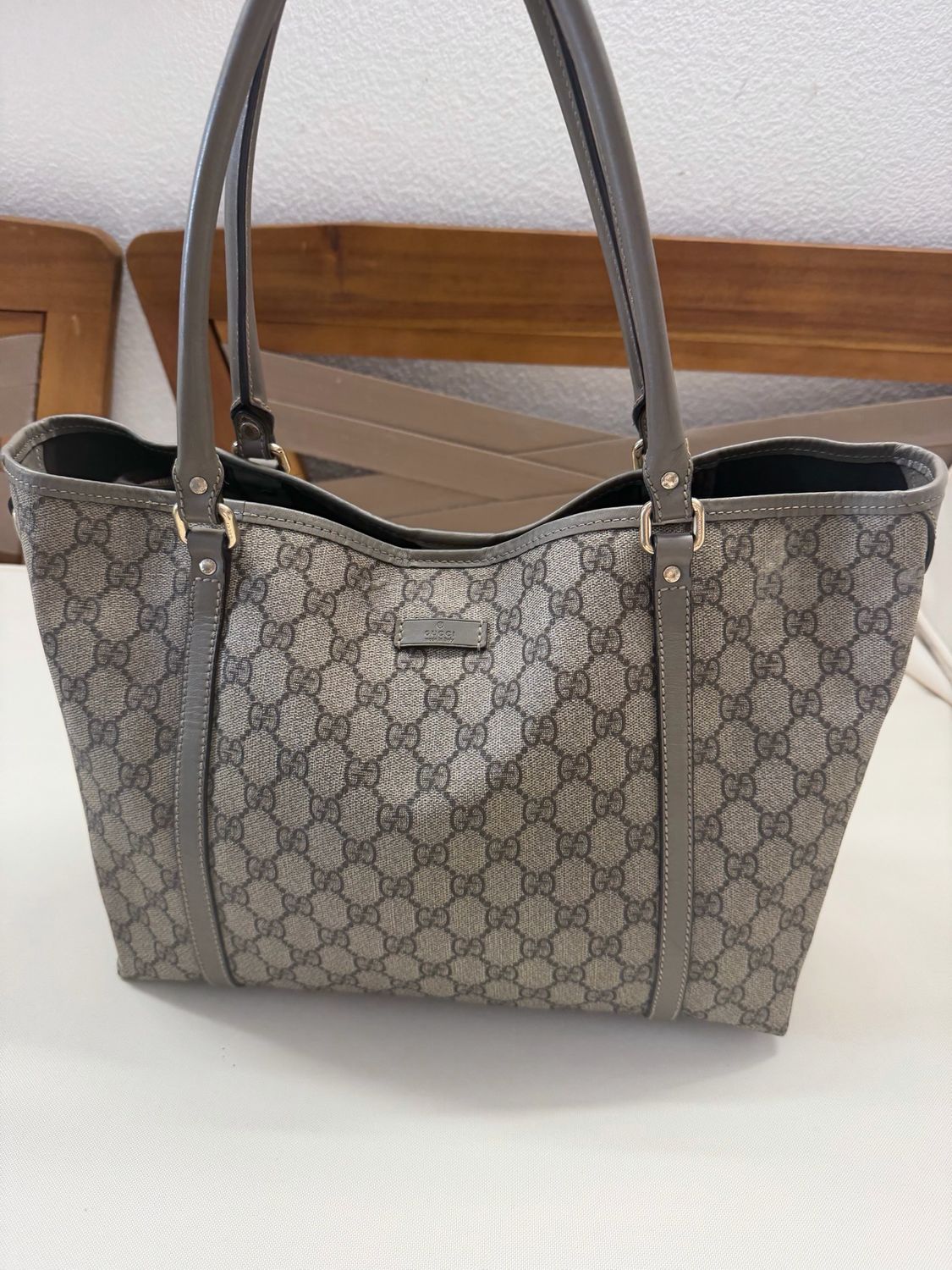 Gucci Supreme Joy Tote Shoulder in Green