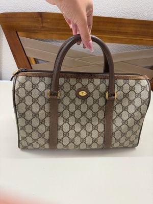 Gucci Vintage Supreme Monogram Bowler Satchel