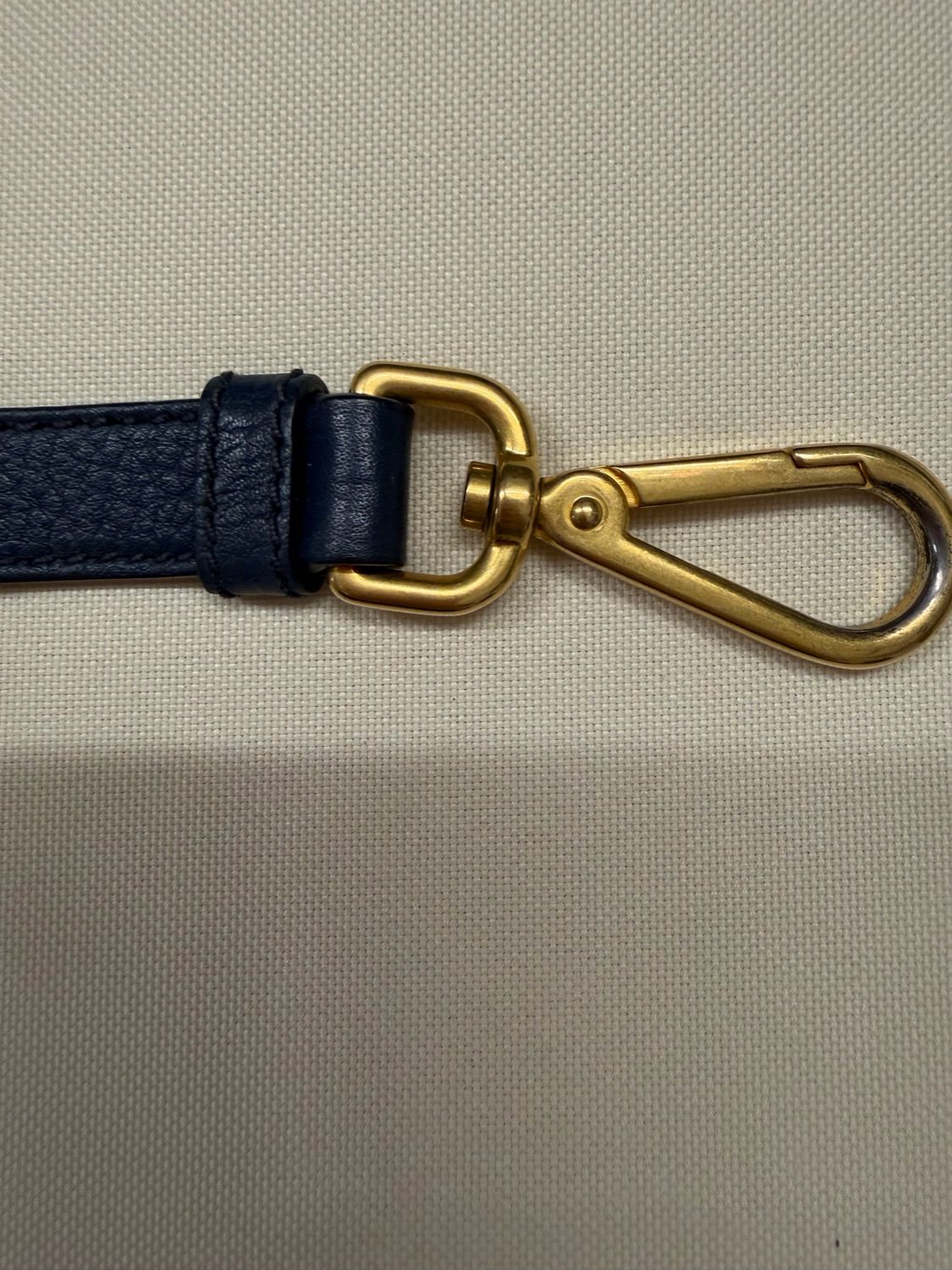 Prada Vitello Daino Convertible Sling in Navy Blue