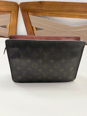 Louis Vuitton Monogram Homme Clutch Pouch Zipper
