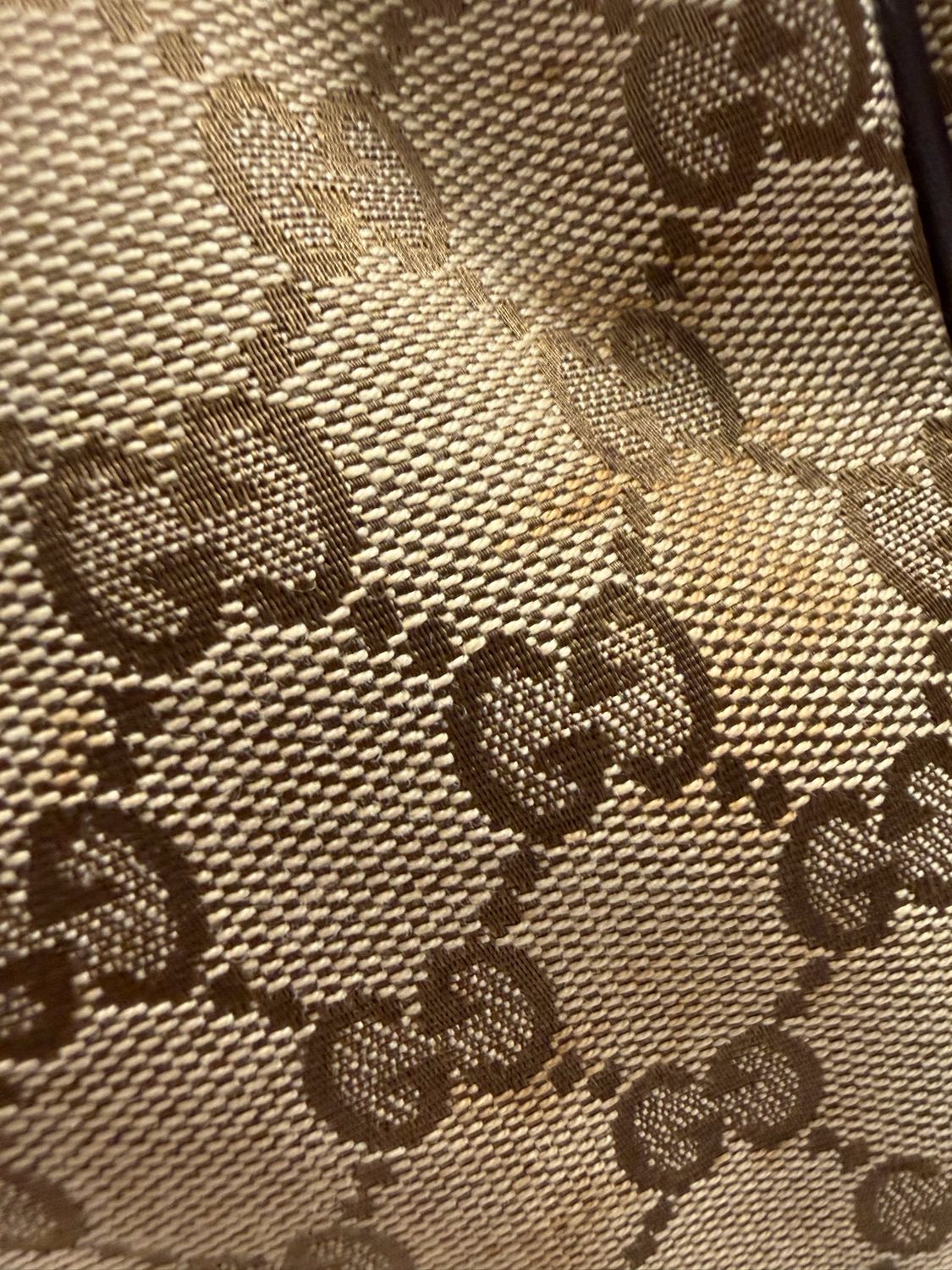 Gucci Monogram Canvas Sukey Hobo in Dark Brown