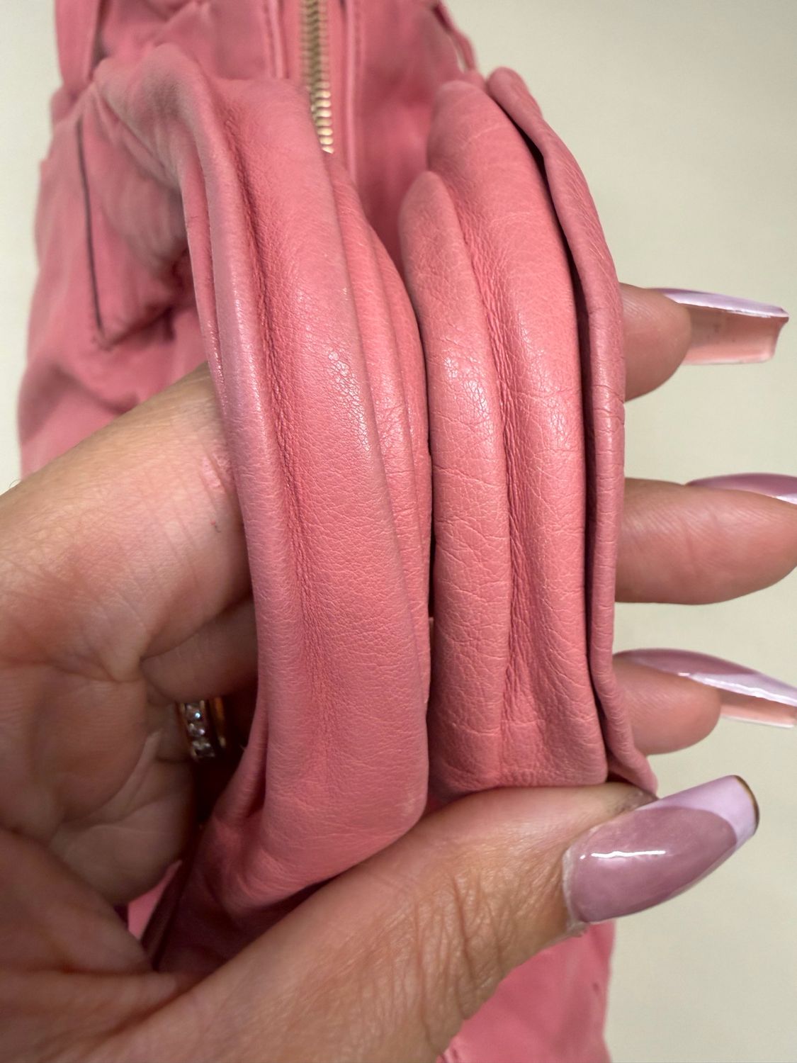 Gucci Hysteria Leather Tote in Pink