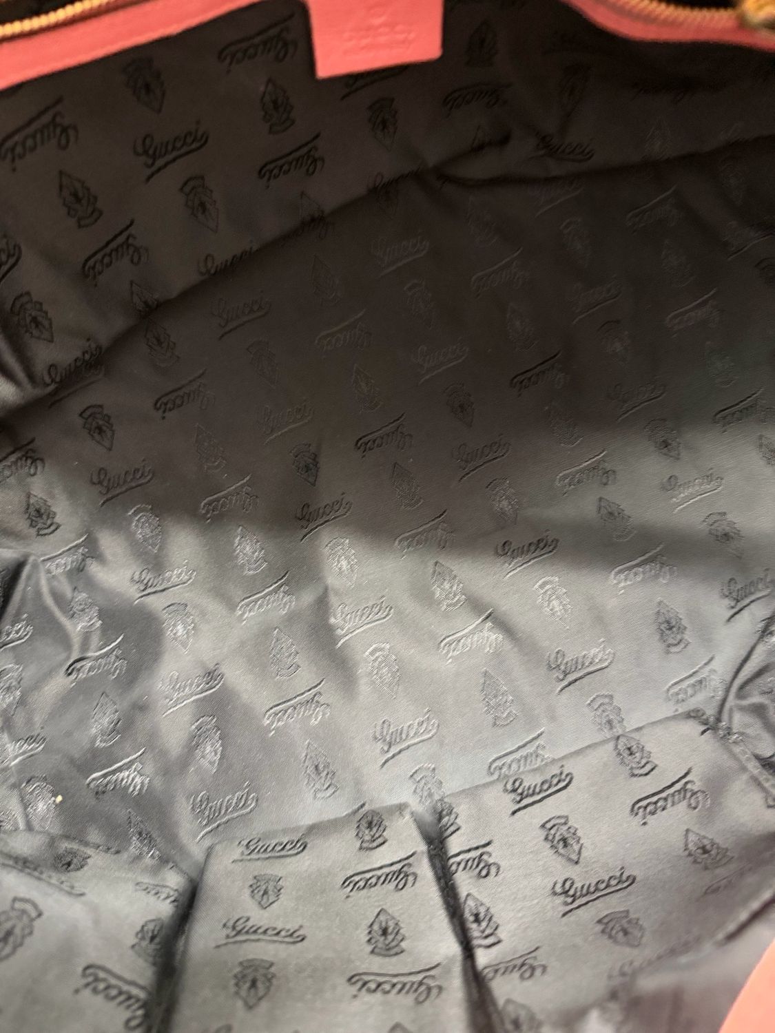 Gucci Hysteria Leather Tote in Pink