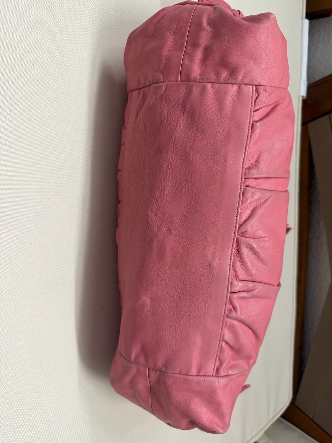 Gucci Hysteria Leather Tote in Pink