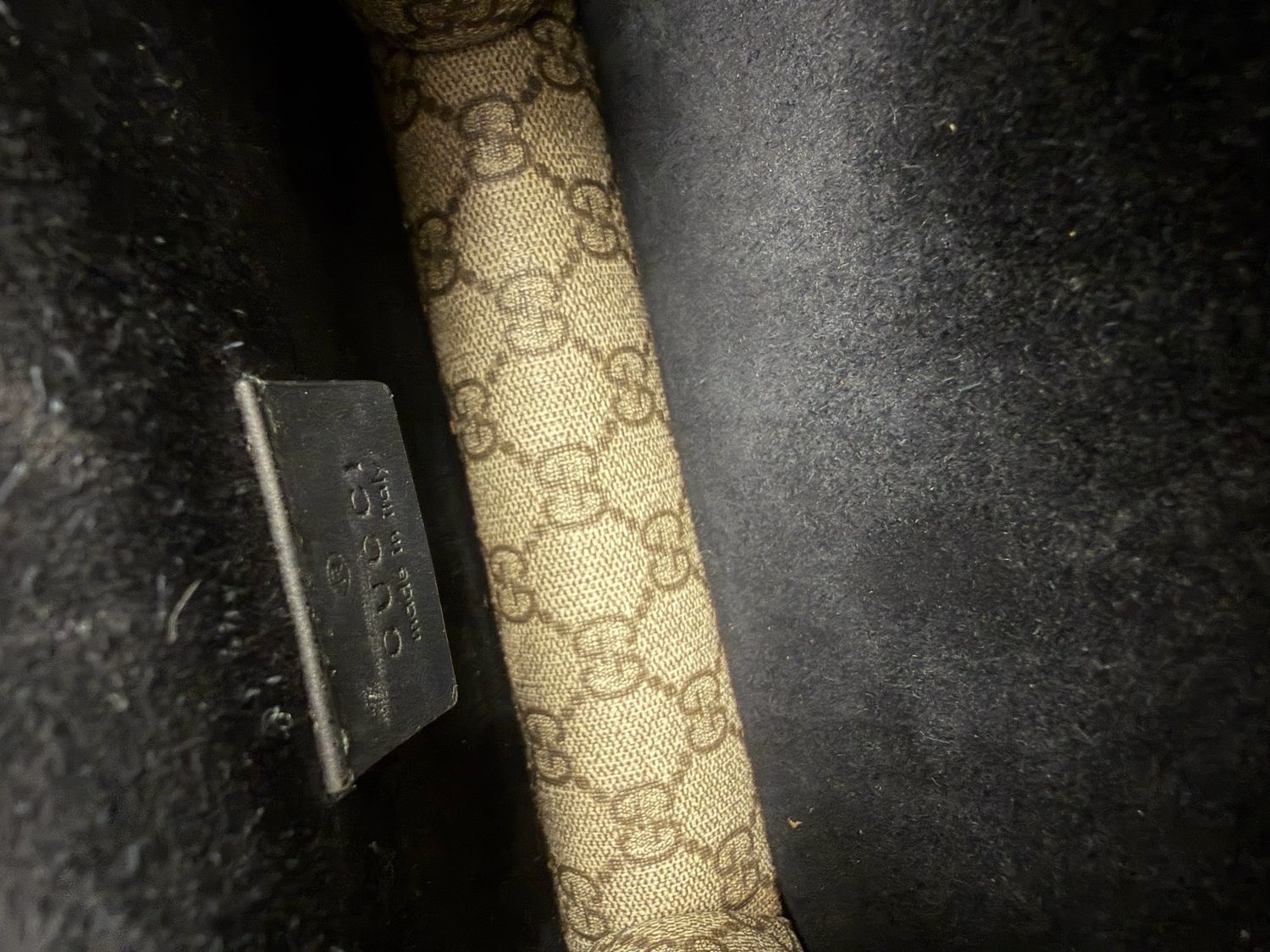 Gucci Monogram Supreme Dionysius Crossbody Flap in Black