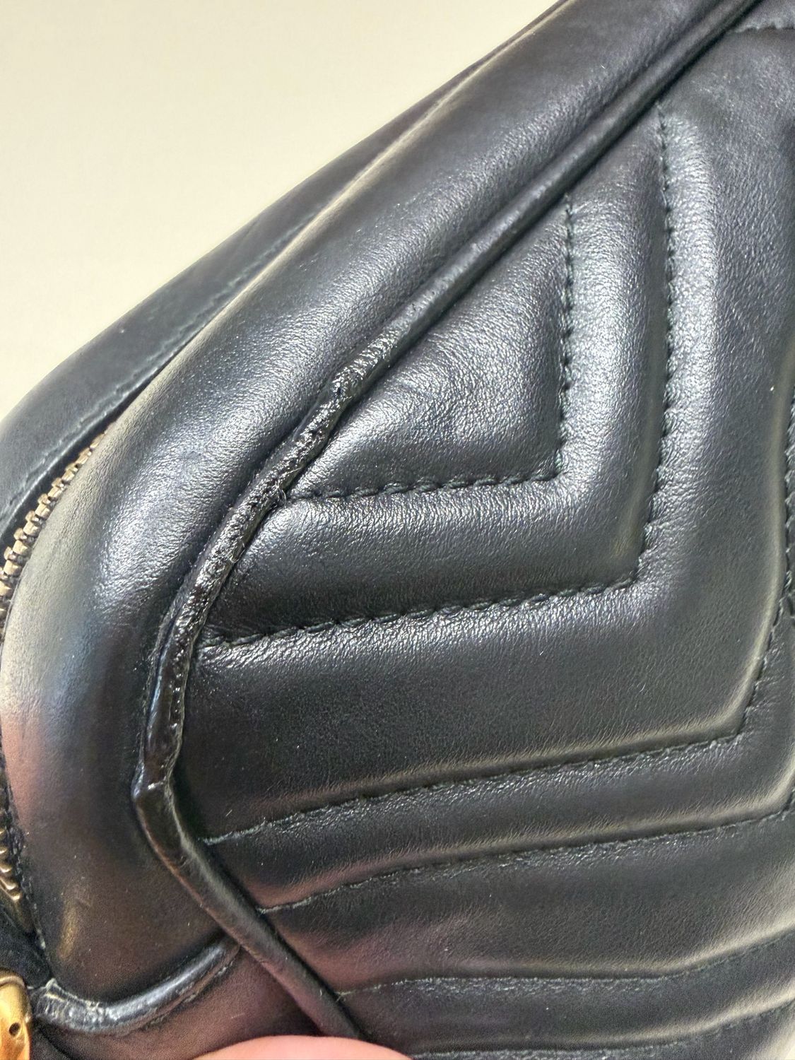 Gucci Marmont Crossbody Sling Matelasse In Black 