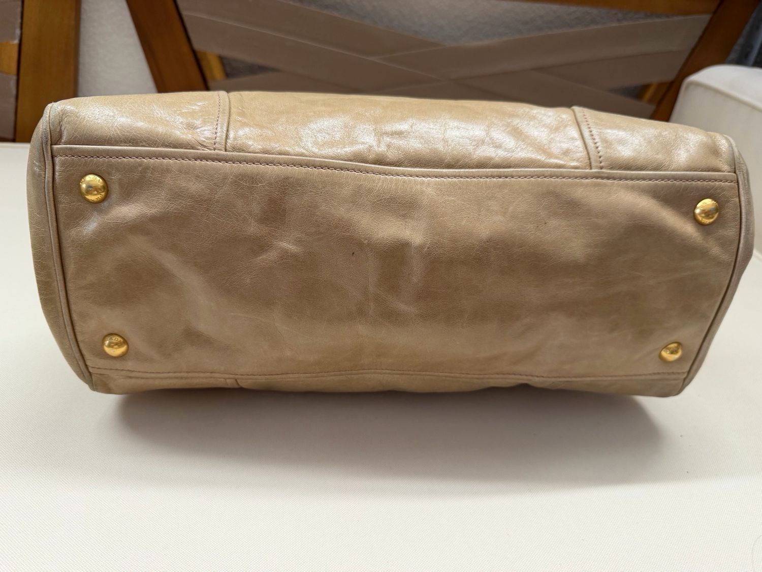 Prada Vitello Shine Convertible Crossbody Sling