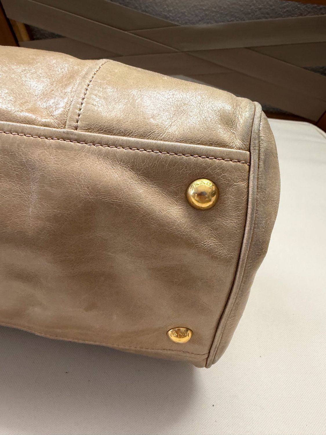 Prada Vitello Shine Convertible Crossbody Sling