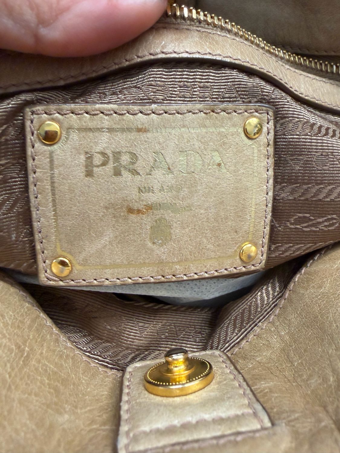 Prada Vitello Shine Convertible Crossbody Sling