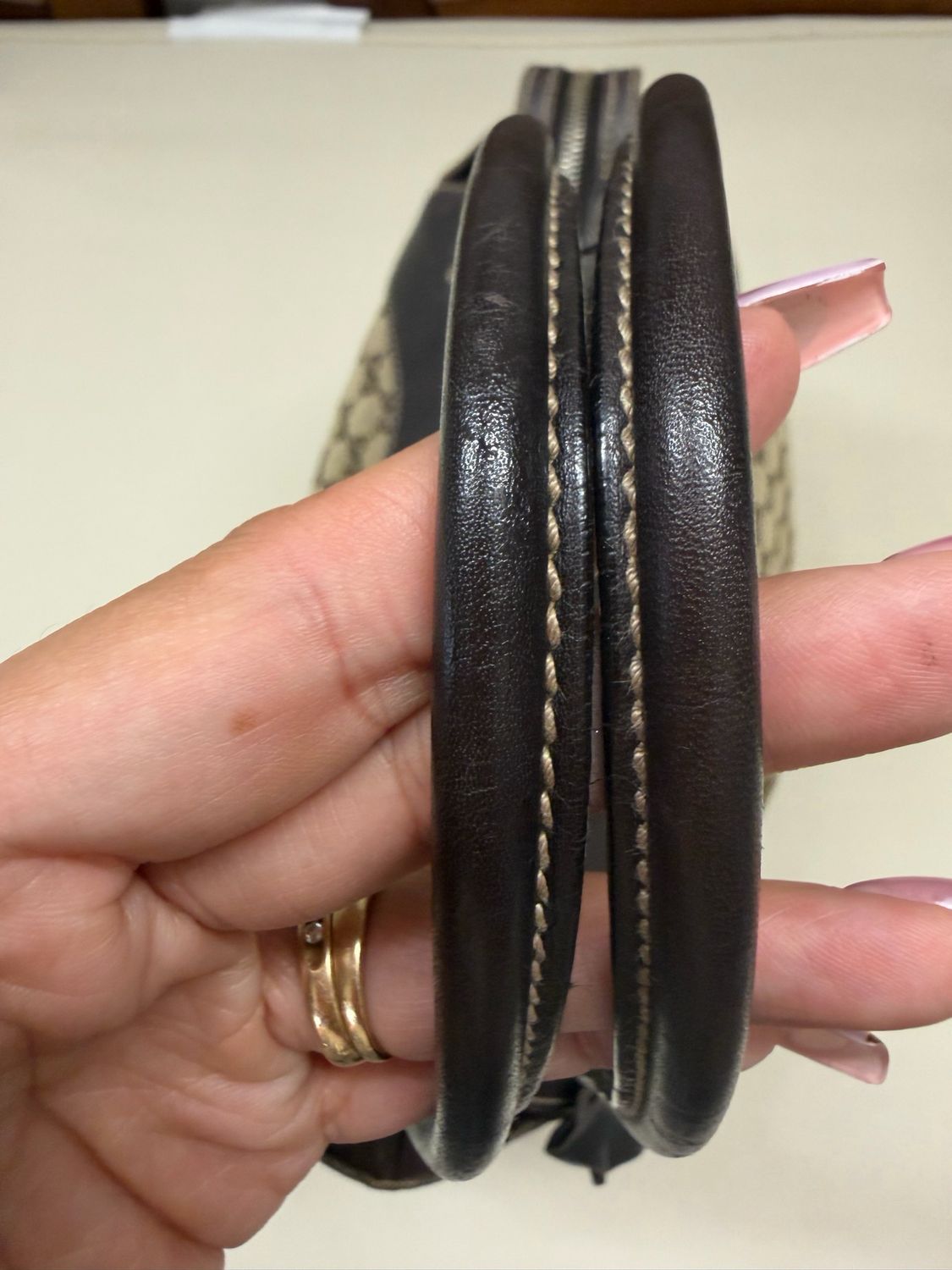 Gucci Monogram Canvas Zipper Tote Triomphe