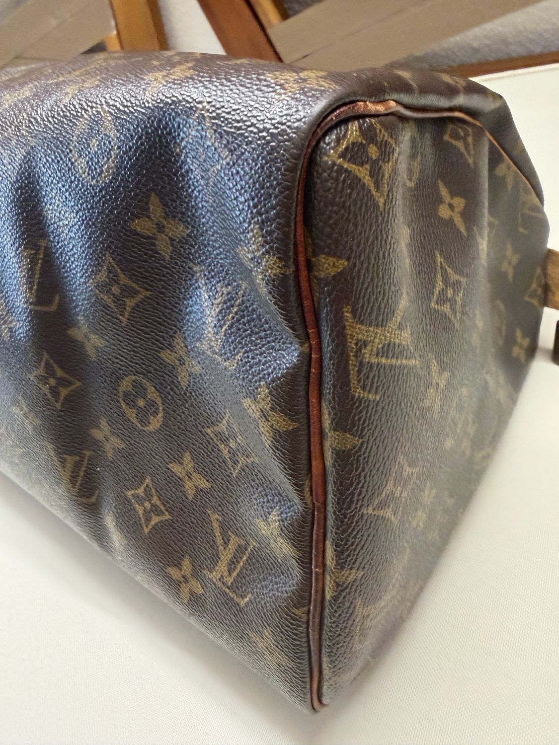 Louis Vuitton Monogram Speedy 30 Boston Satchel Bowler