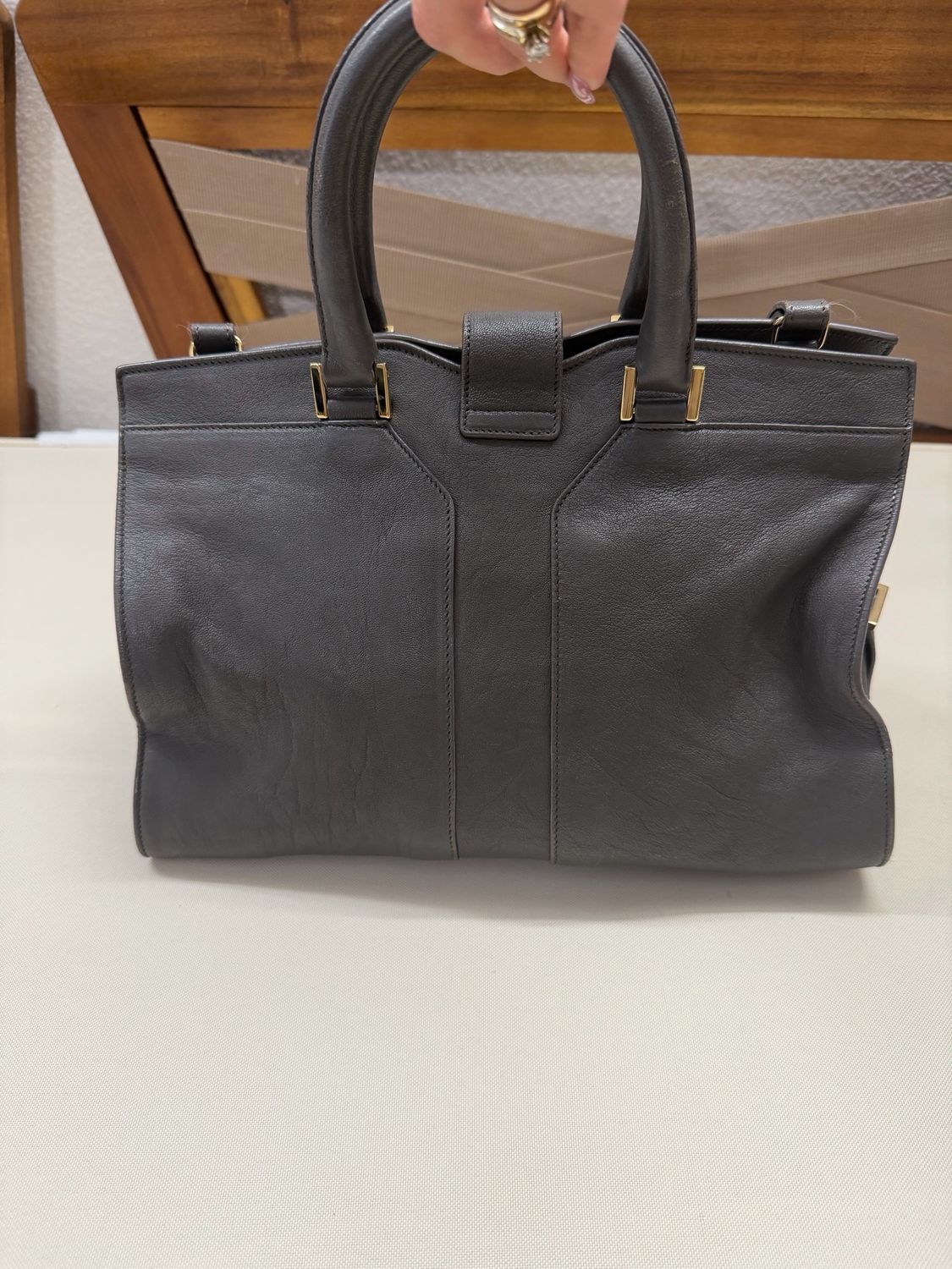 Yves Saint Laurent Cabas Chyc Small in Gray 