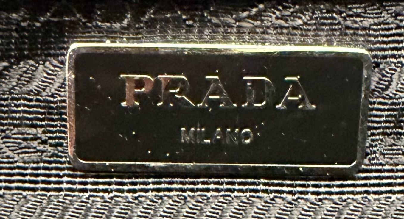 Prada Bomber Chain Flap Messenger Quilted Crossbody Medium in Black