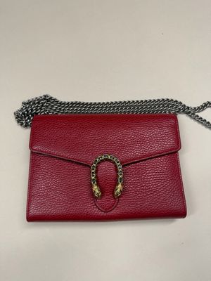Gucci Dionysius Wallet on Chain Flap Messenger in Red