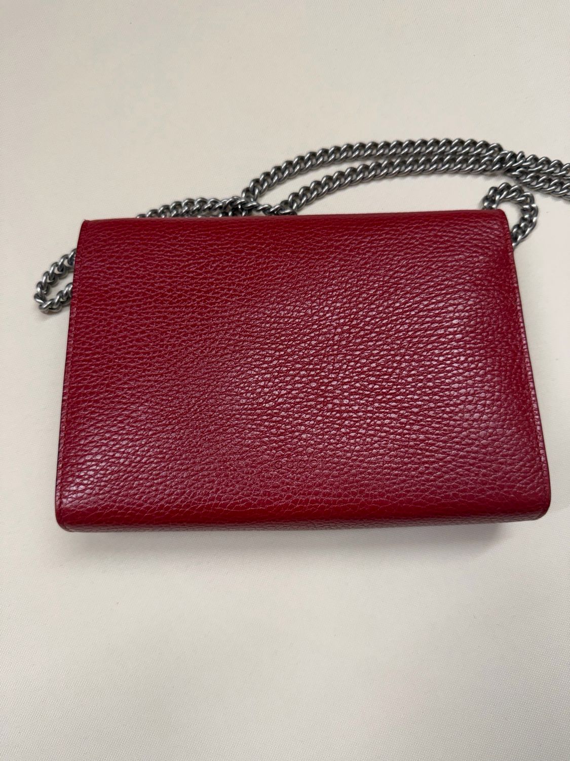 Gucci Dionysius Wallet on Chain Flap Messenger in Red