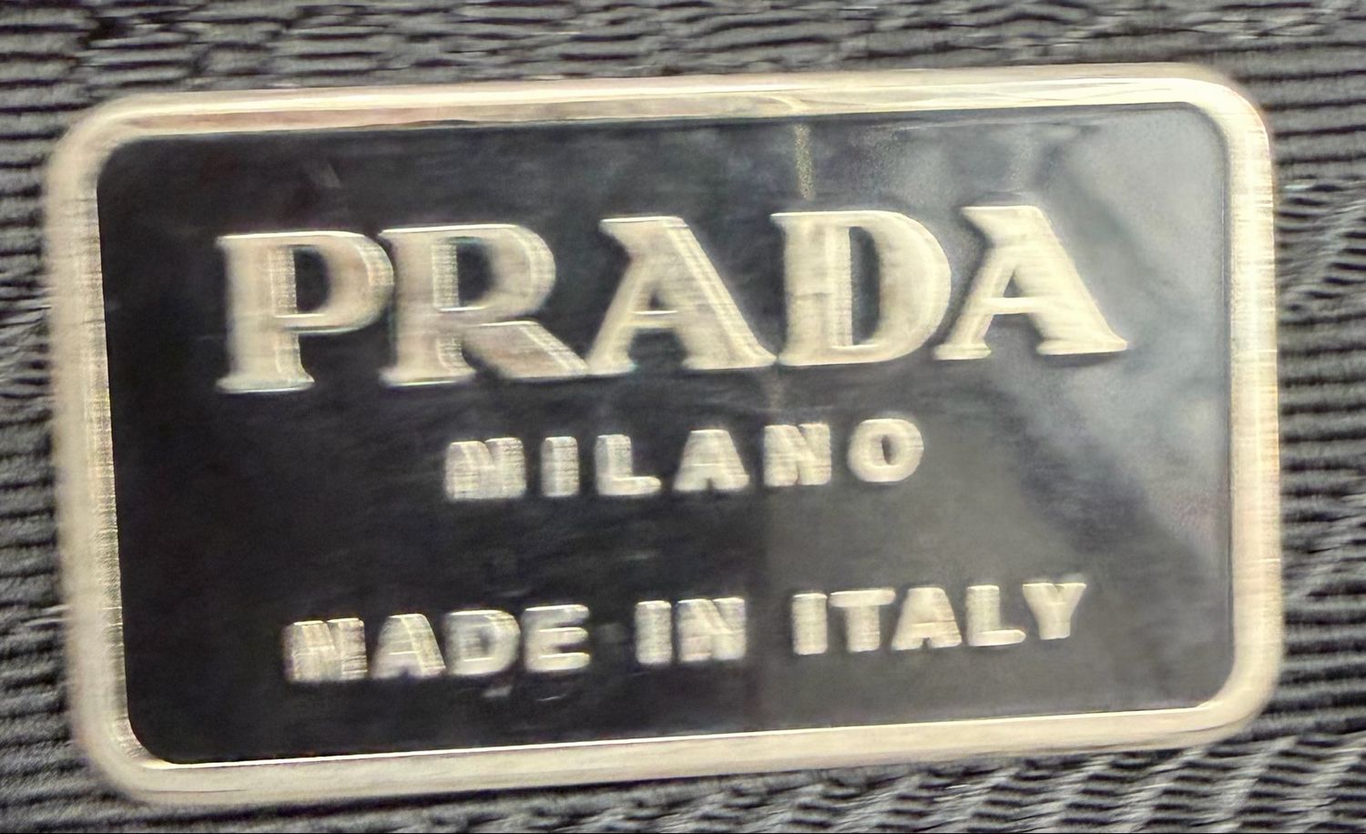 Prada Nylon Tesutto Vertical Shopper Tote