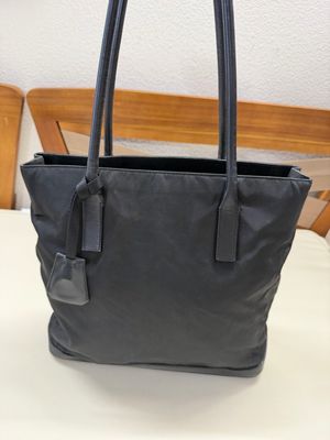 Prada Nylon Tesutto Vertical Shopper Tote
