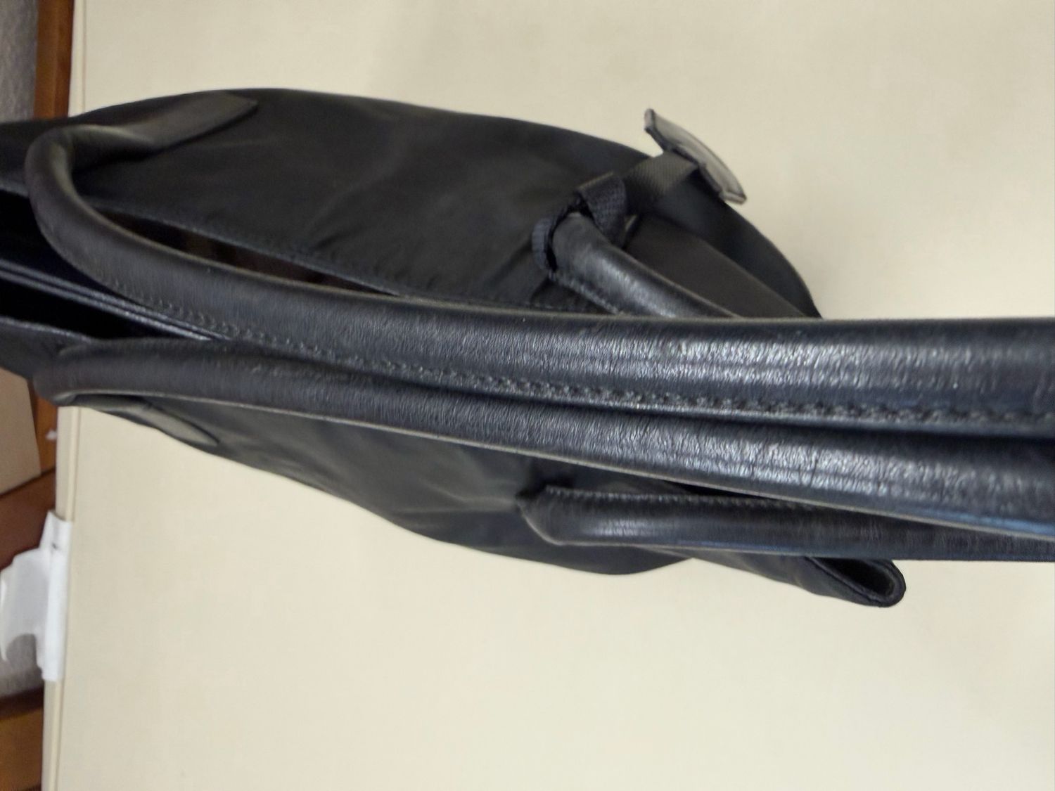 Prada Nylon Tesutto Vertical Shopper Tote