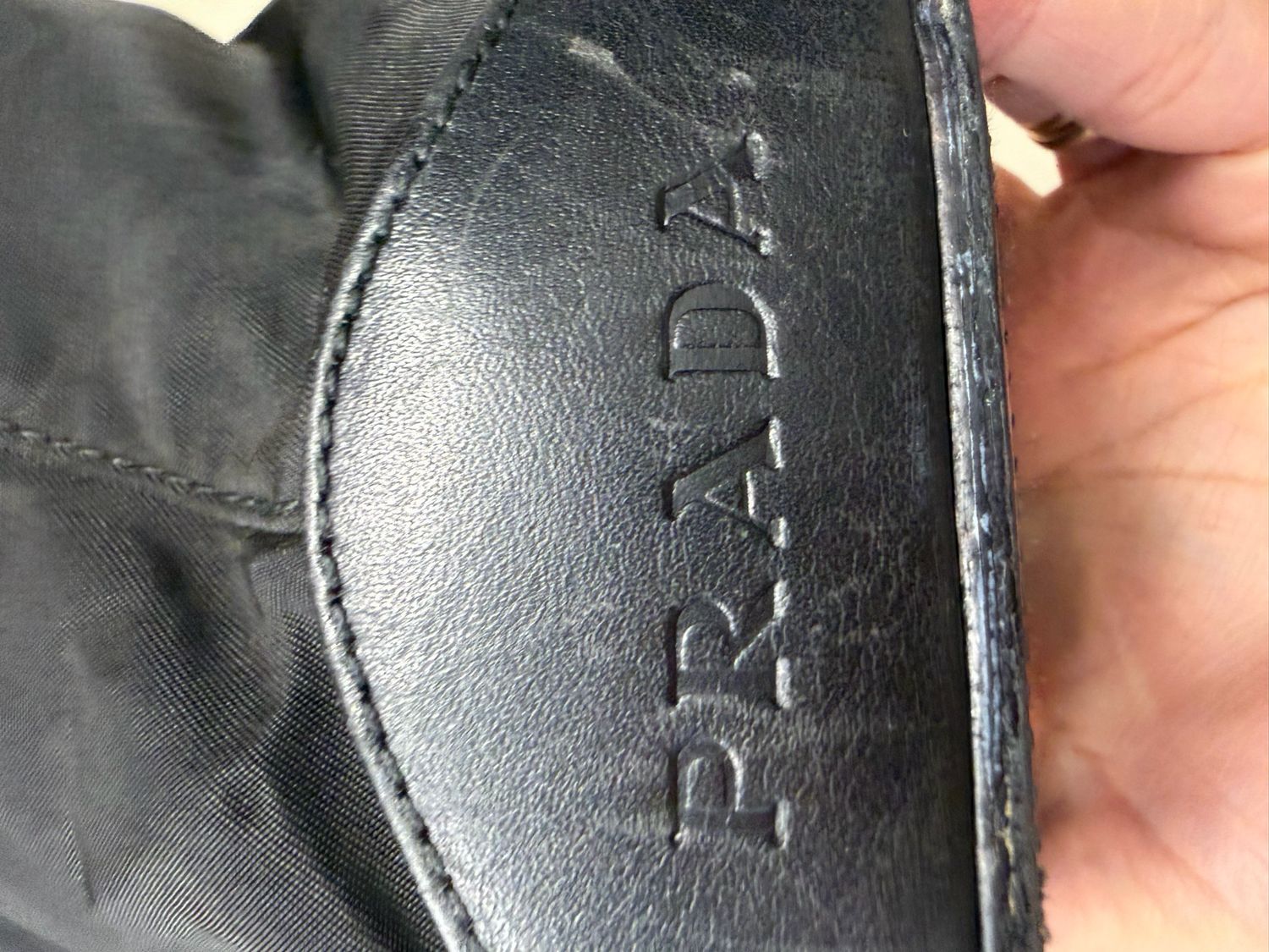 Prada Nylon Tesutto Vertical Shopper Tote