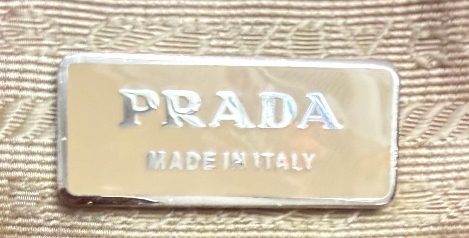 Prada Canapa Shopper Tote Shoulder Bag in Pink