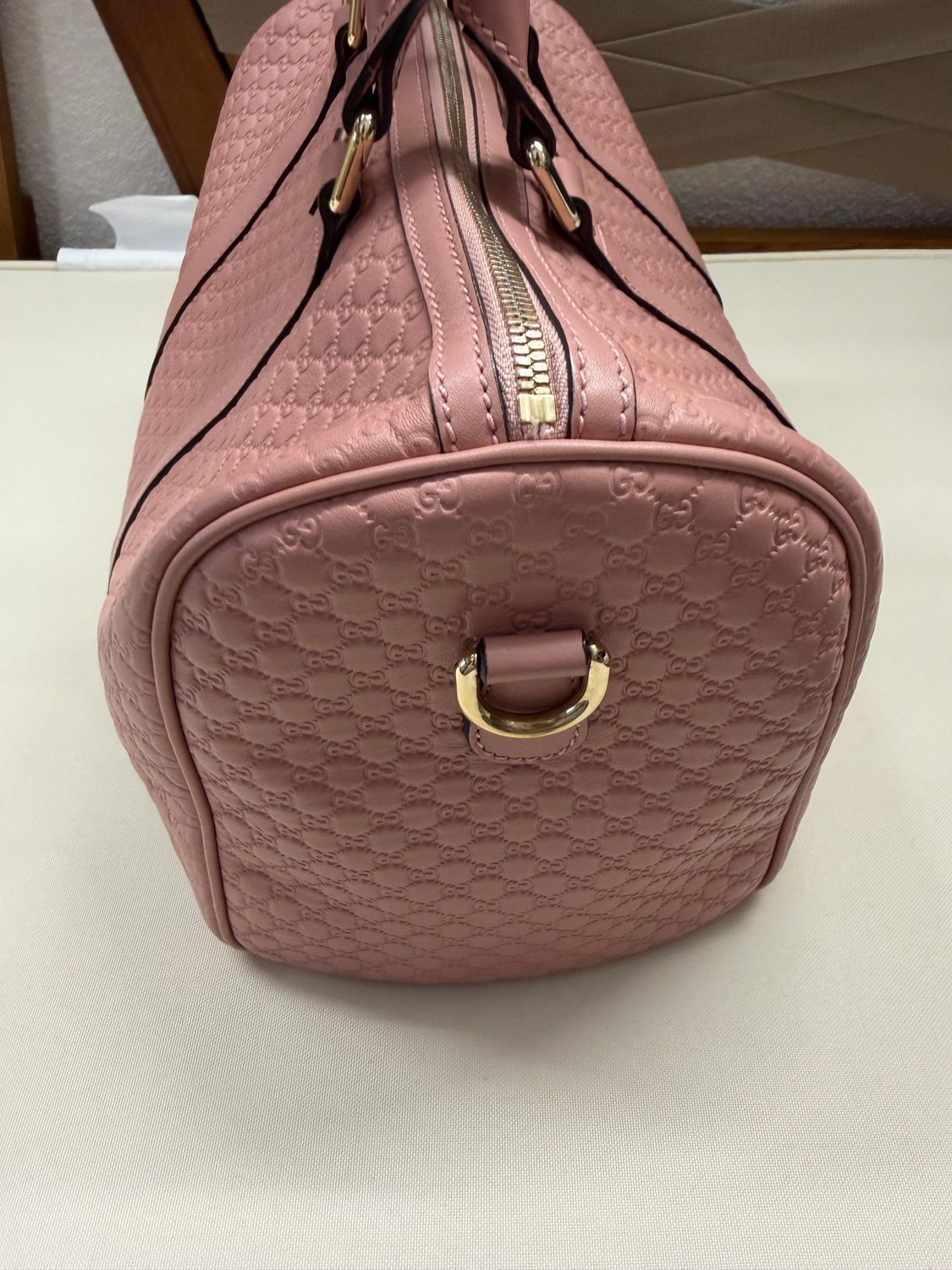 Gucci Joy Boston Bowler Guccissima Sling Crossbody